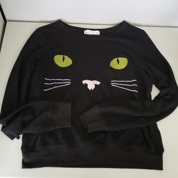 wildfox cat sweatshirt